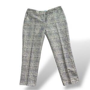 Boden Metalic Silver Bistro Crop Trouser